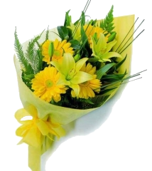 Купить букет цветов - Букет из лилий Солнце Букет Купить цветы в Красноярске. Магазин цветов с доставкой.